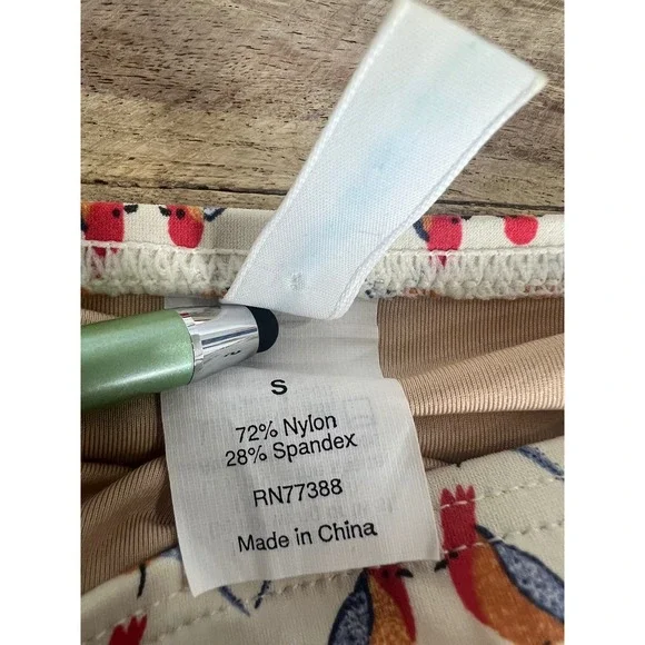 J. Crew Swim Bird Print Two Piece Swim Suit - Picture 6 of 9